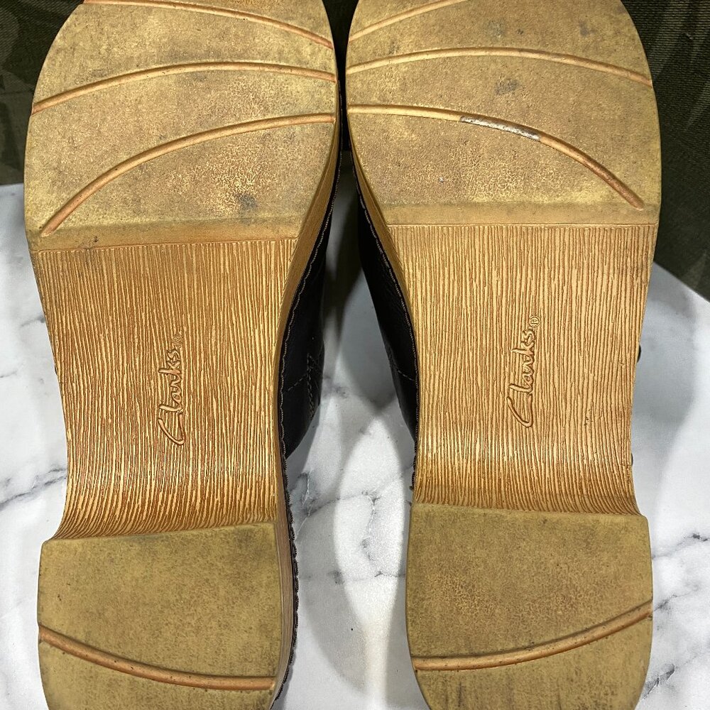 GUC Clarks Black Clogs sz 9 - Picture 7 of 12